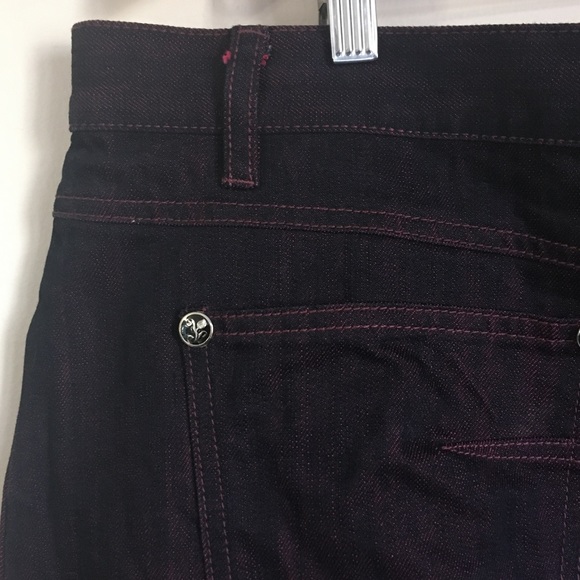Purple Denim pencil Skirt 3XL size 38 - Picture 5 of 11